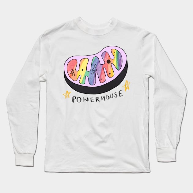 LGBTQ Mitochondria Powerhouse Long Sleeve T-Shirt by labstud